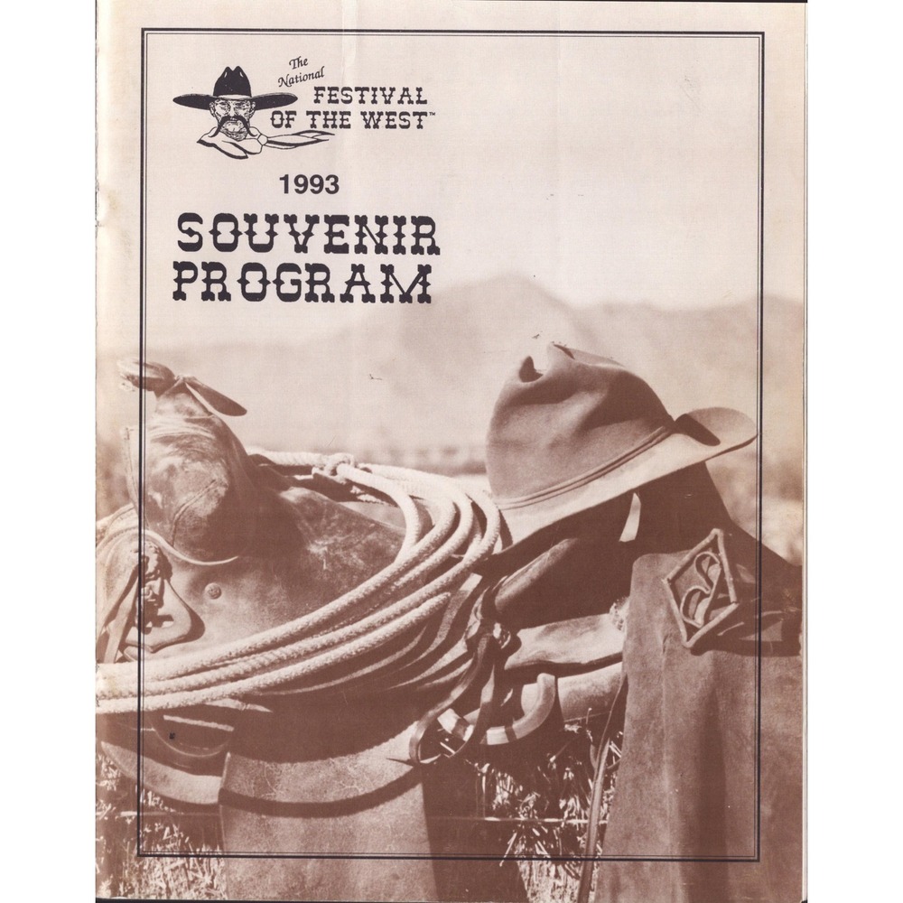 1993 Festival of the West Program SIGNED x20 Lee Aaker Will Hutchins Rin Tin Tin